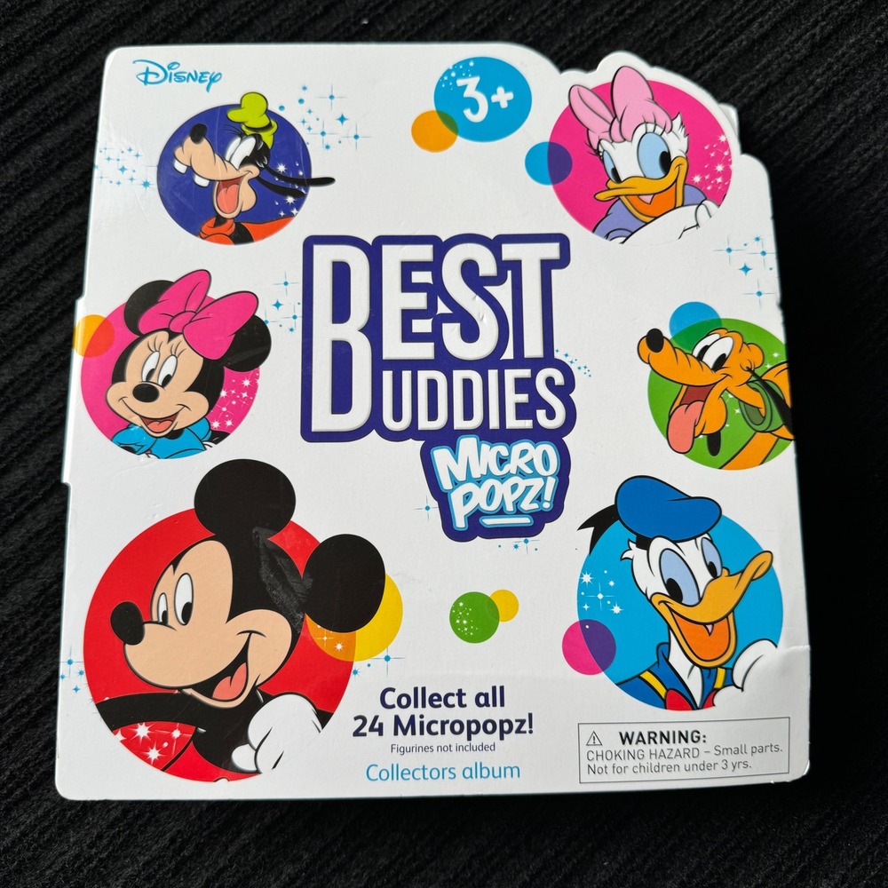 Disney Best Buddies Micropopz Collector Album with 13 Figures‎ Game